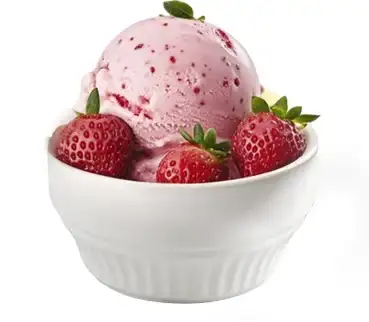 Refreshing lychee fruit sorbet at Keds Ice Cream