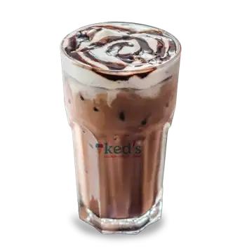 Creamy choc falooda with basil seeds and ice cream at Ked’s Ice Cream