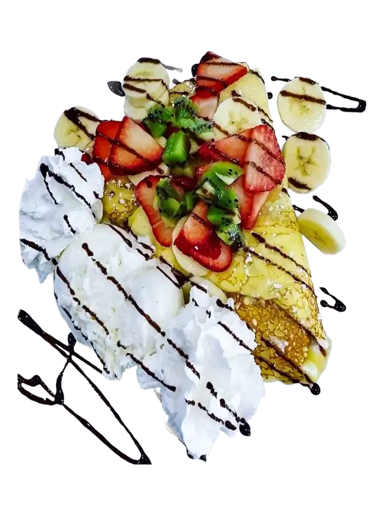 Home 13 Sweet crepes at Keds Ice Cream – dessert crepes with chocolate, fruit and ice cream