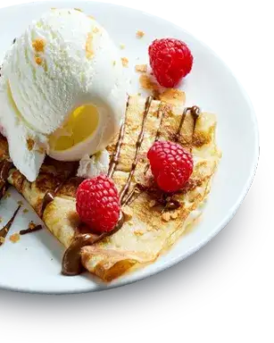 Delicious Sweet Crepes at Keds Ice Cream Shop in Plano TX and Surrounding areas